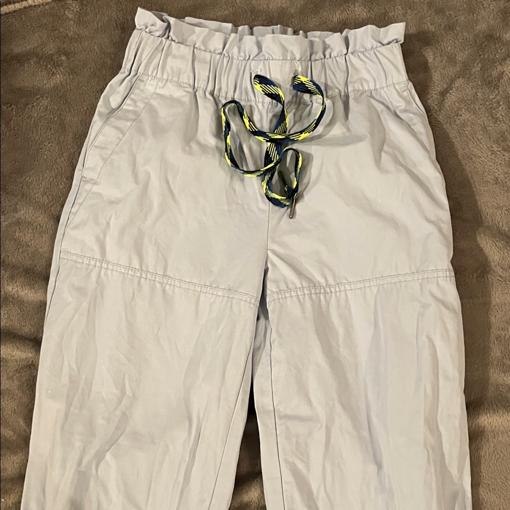 Urban Outfitters Light baby blue  Joggers with Yellow and Blue Drawstring